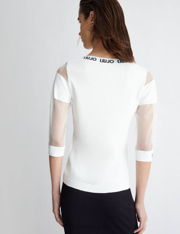 Clothing Liu Jo Top With Mesh Sleeves Women F6061054