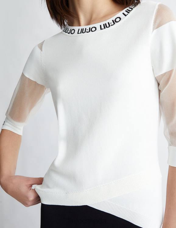 Clothing Liu Jo Top With Mesh Sleeves Women F6061054