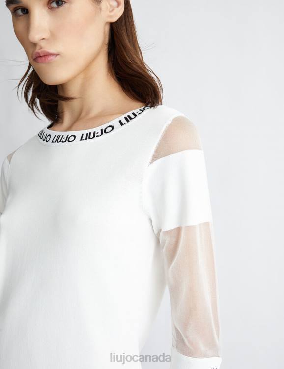 Clothing Liu Jo Top With Mesh Sleeves Women F6061054