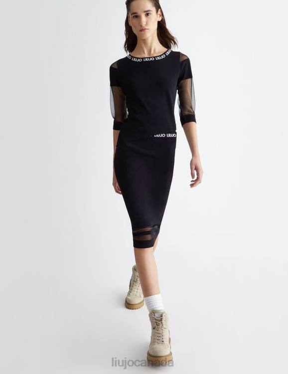 Clothing Liu Jo Top With Mesh Sleeves Women F606787