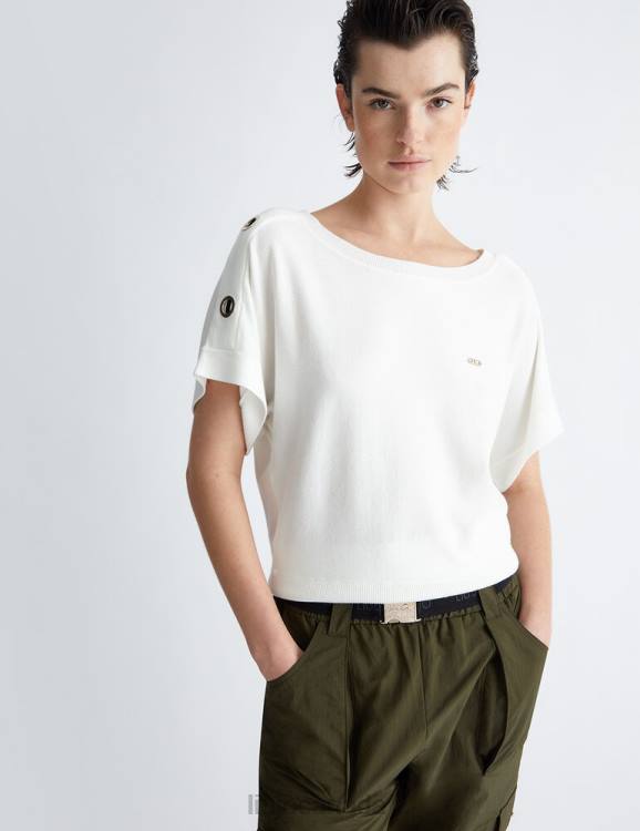 Clothing Liu Jo Top With Metallic Eyelets Women F6061008