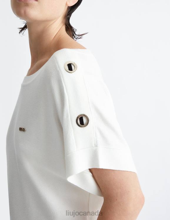 Clothing Liu Jo Top With Metallic Eyelets Women F6061008